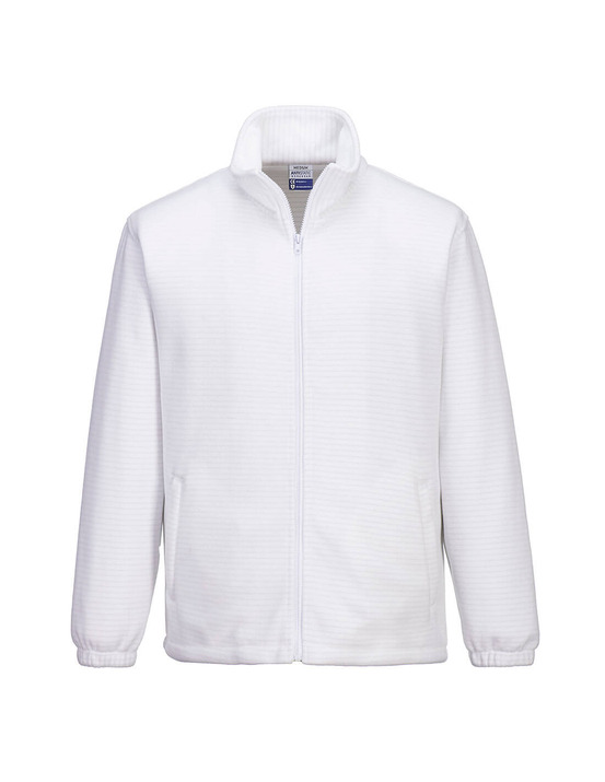 Polaire antistatique esd - taille s - blanc - portwest