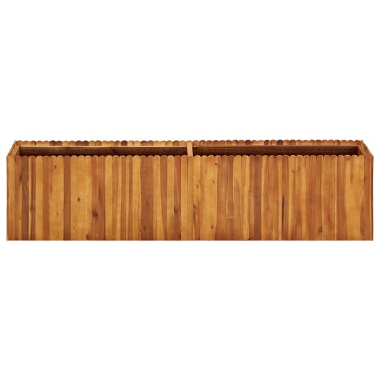 Lit surélevé de jardin 200x30x50 cm bois massif d'acacia