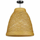 Mica decorations lampe suspendue diora - 40x40x40 cm - papier - marron