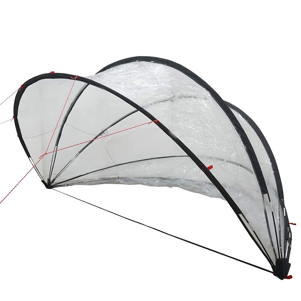 Dôme de piscine transparent 336 x 322 x 160 cm pvc