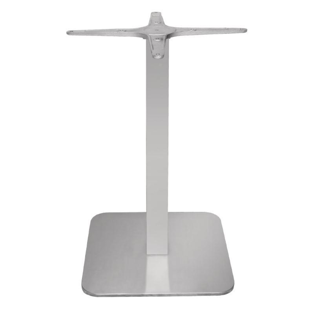 Pied de table carré en inox - bolero