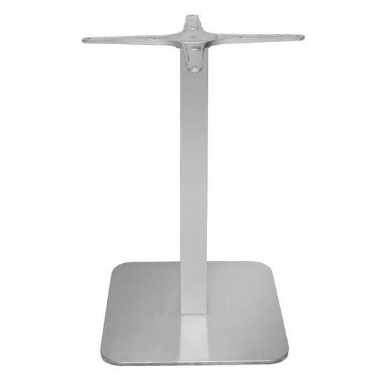 Pied de table carré en inox - bolero