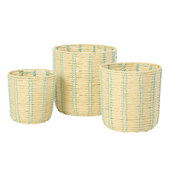 Lot de 3 paniers de rangement