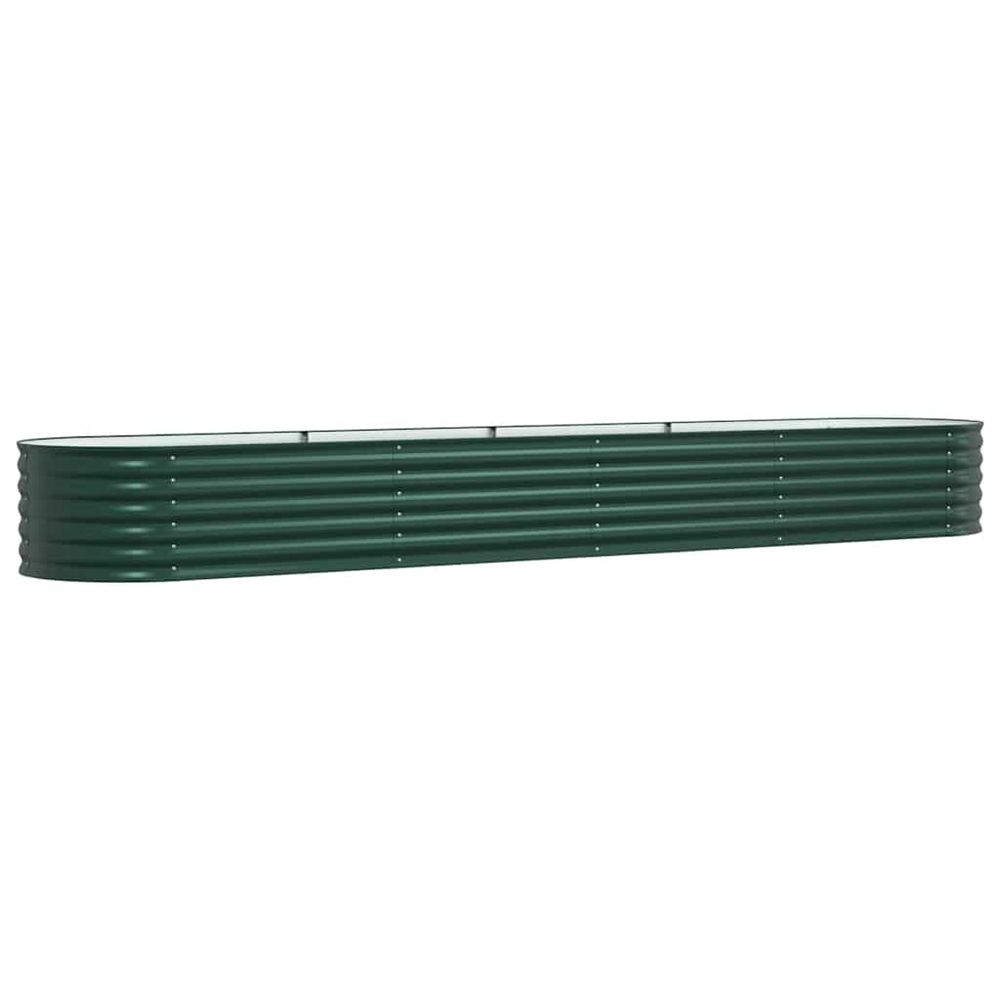 Lit surélevé vert 400 x 80 x 44 cm acier