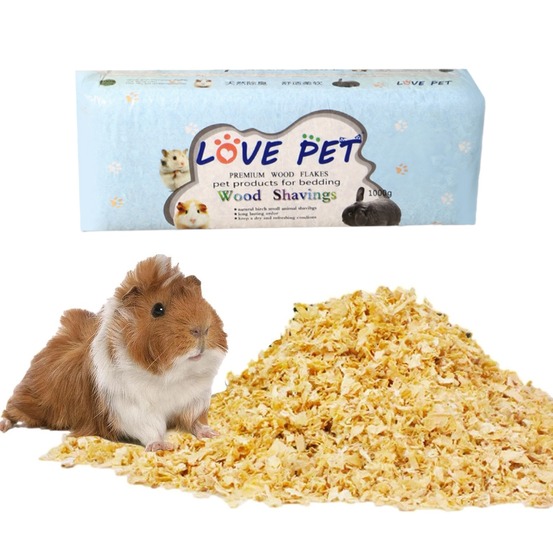 Copeaux de bois 1000g pour hamster et lapin - literie safe