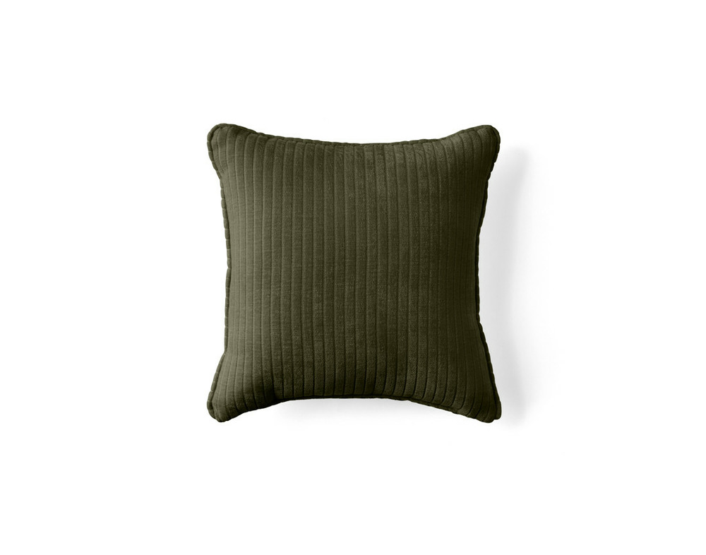 Topaze - coussin - en velours côtelé plat - 40x40 cm