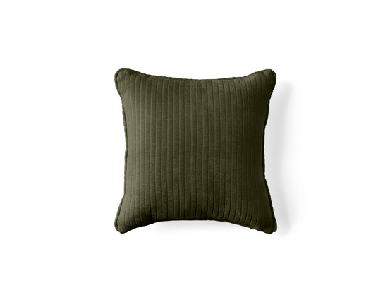 Topaze - coussin - en velours côtelé plat - 40x40 cm