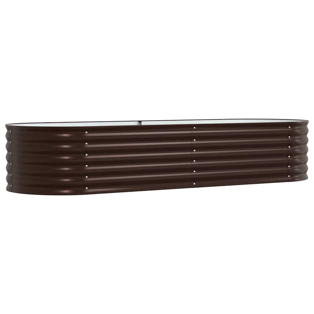 Lit surélevé marron 240 x 80 x 44 cm acier