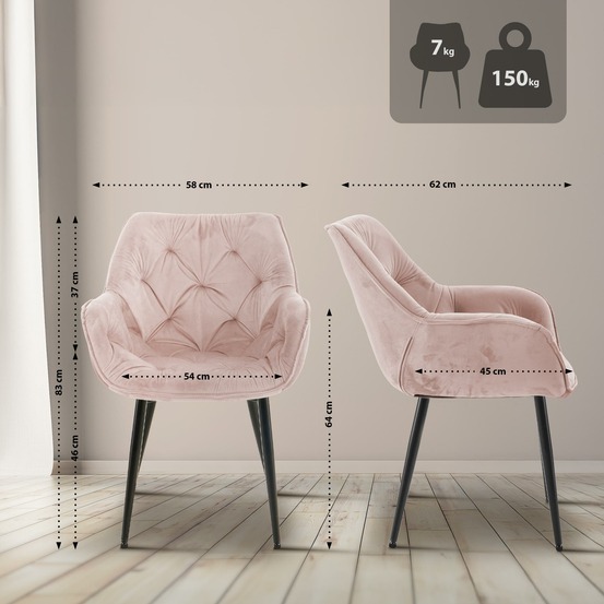 Cadeau tanna en velours avec accoudoirs - élégance et confort moderne