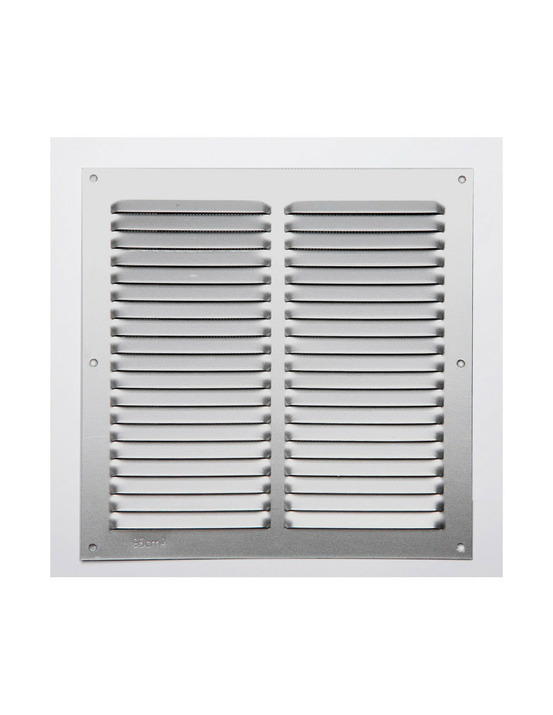 Grille sans bord alum 0.6 couleur naturelle 200x200mm