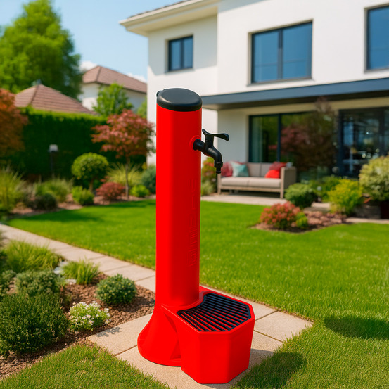 Kit de fontaine rouge avec seau sinueux kit de fontaine rouge triton fabrique en polyethylene hd