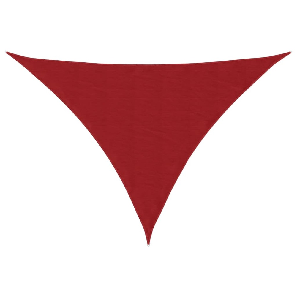 Voile de parasol tissu oxford triangulaire 4x5x6,4 m rouge
