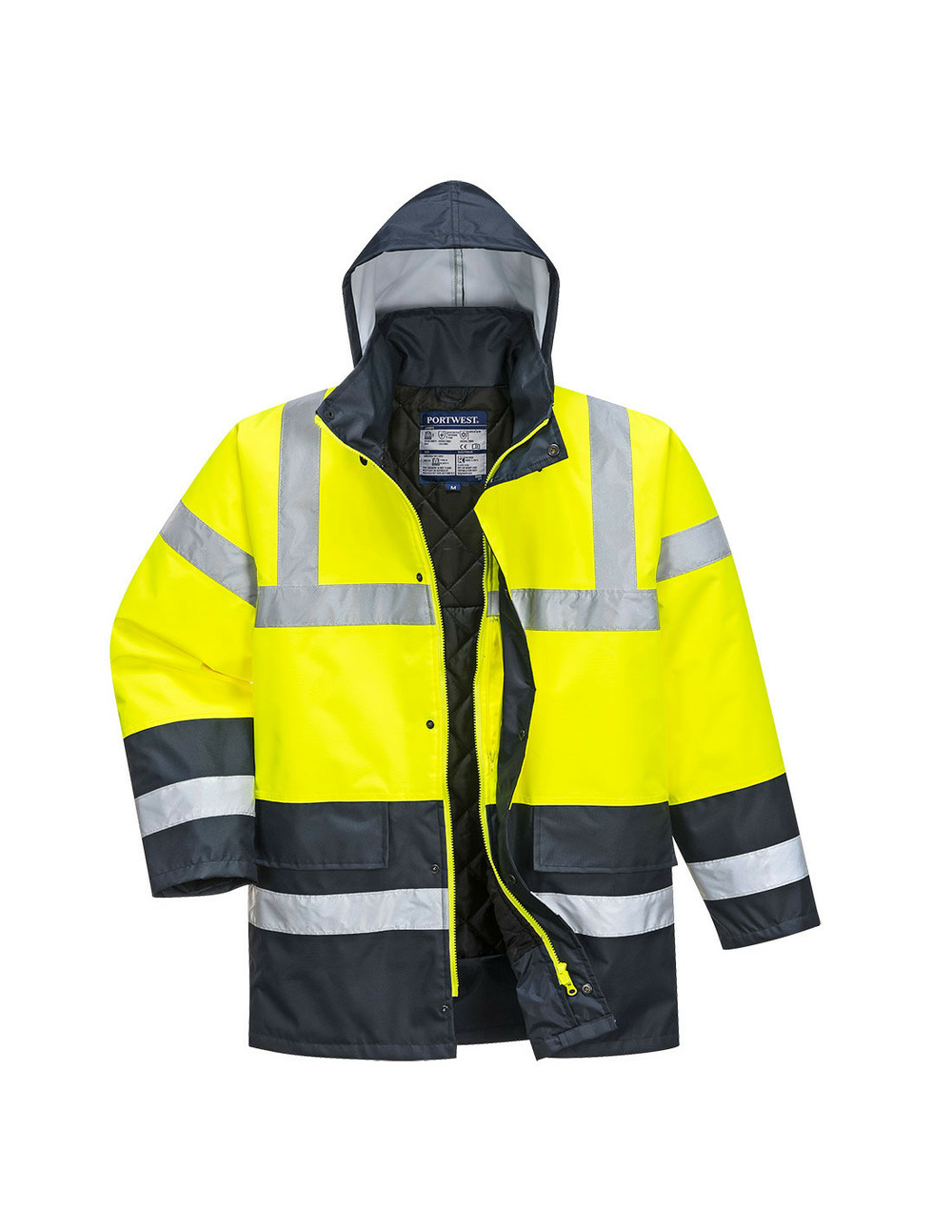 Parka bicolore traffic couleur : jaune taille 6xl - portwest