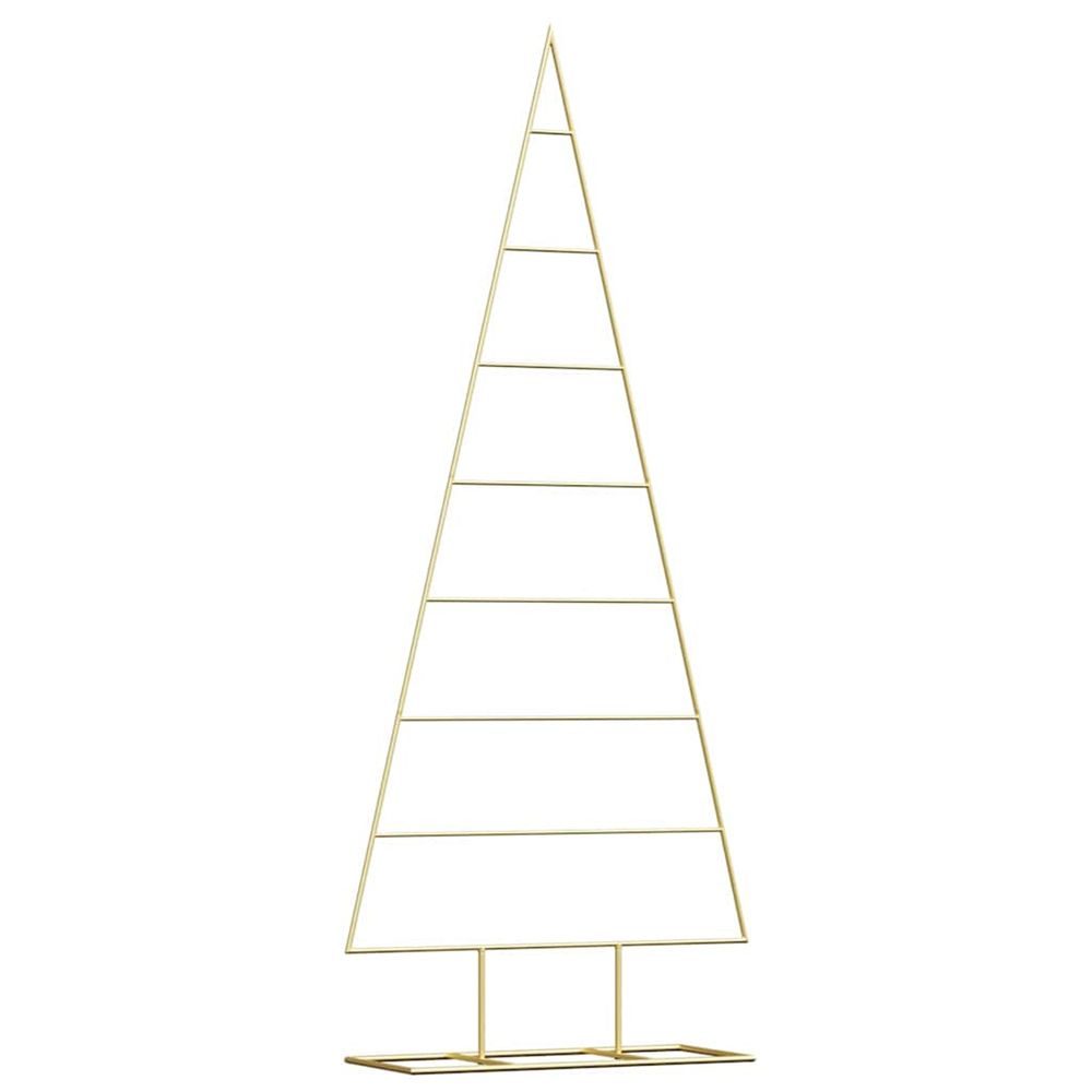 Arbre de noël en métal doré 150 cm acier peint par poudre