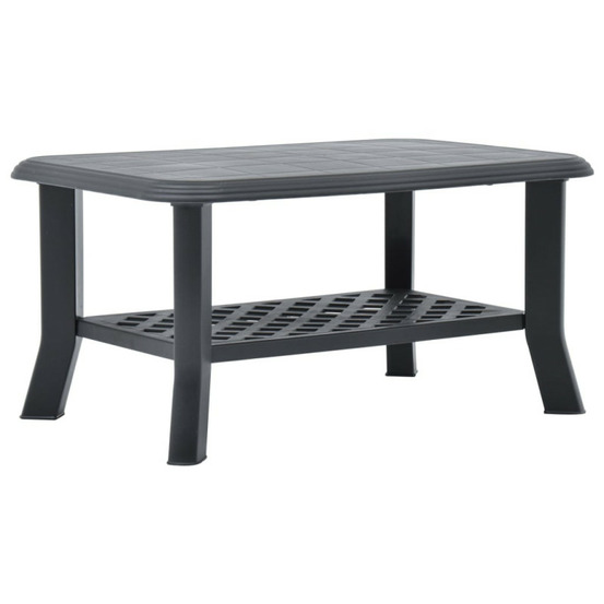 Table basse anthracite 90x60x46 cm plastique