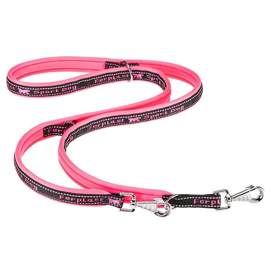 Ferplast laisse chien sport dog, laisse de dressage pour chien de taille grande, poignée rembourrée, mousqueton en métal, coutures