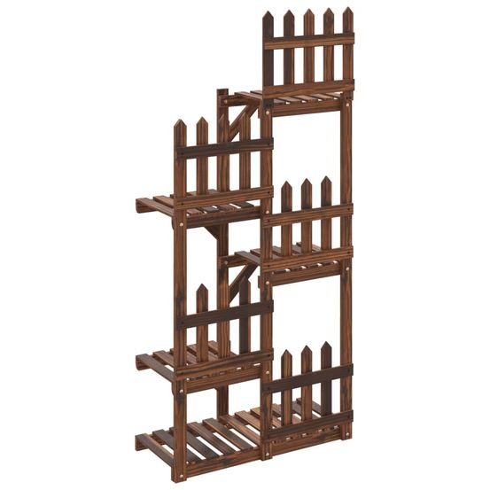 Support à fleurs 60x25x130 cm bois massif de sapin