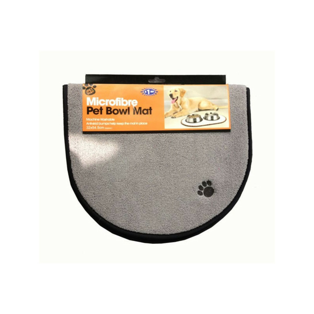 Tapis microfibre chiens et chats - tapis de nourriture anti-dérapant