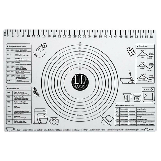 Tapis de pâtisserie gradué