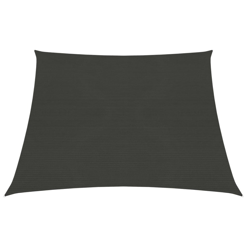 Voile toile d'ombrage parasol 160 g/m² 4/5 x 3 m pehd anthracite