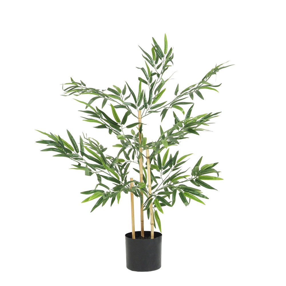 Bambou artificiel 349 feuilles 90cm