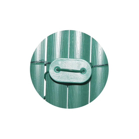 Plaquettes + fil de fixation brise-vue et canisses (lot de 120) vert