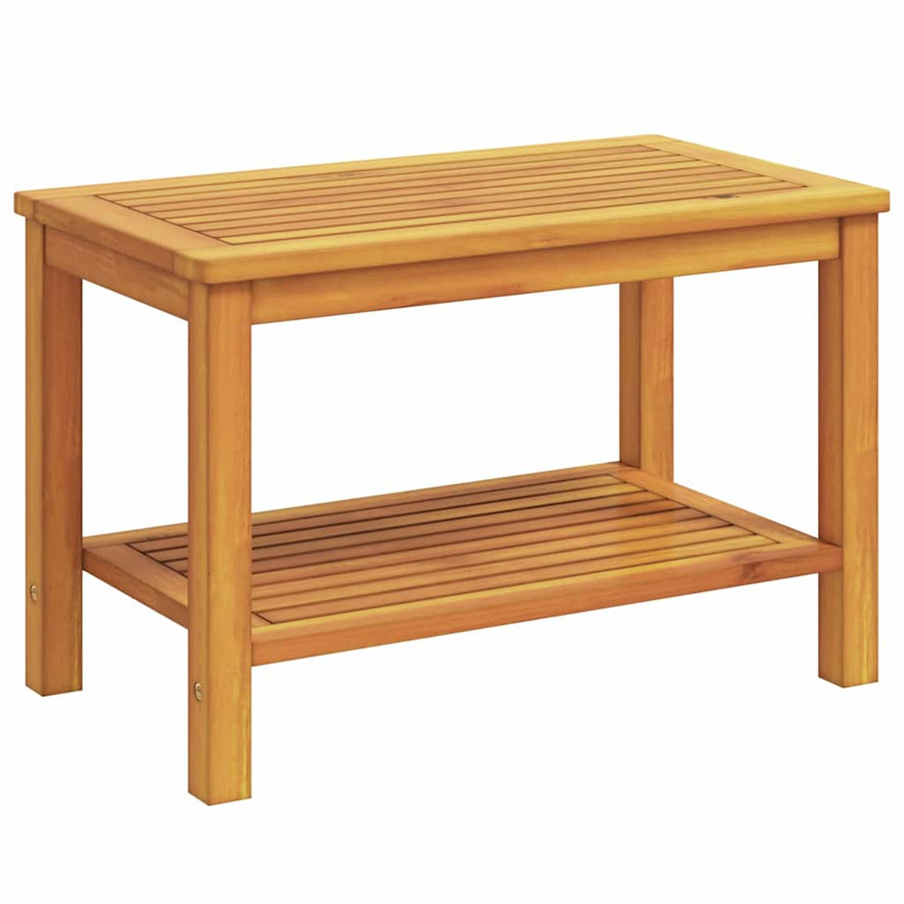 Table d'appoint marron 70 x 40 x 45 cm bois d'acacia massif