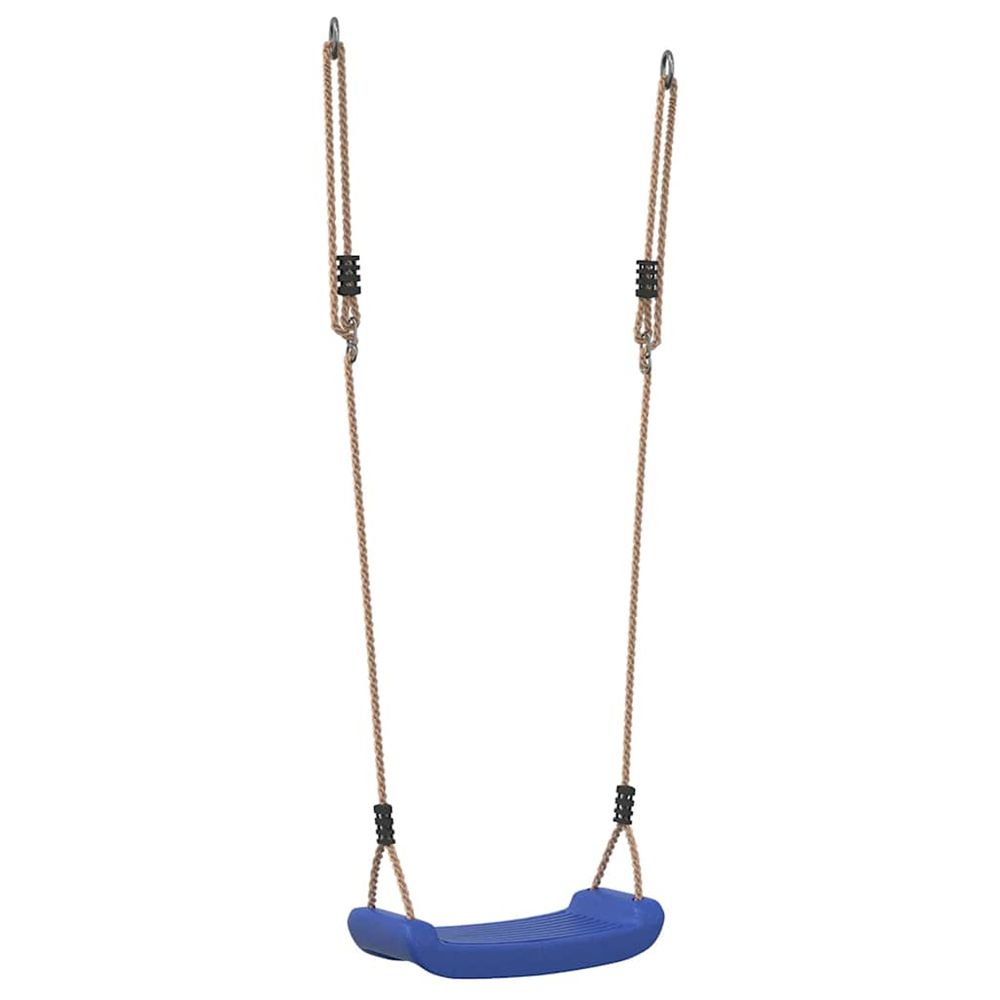 Balançoire d'extérieur d'enfants simple et corde réglable bleu