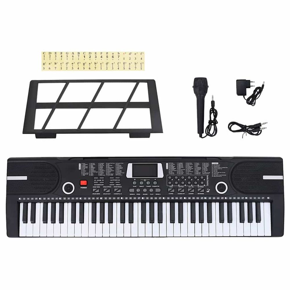 Clavier de piano électrique 61 touches et pupitre pour enfants
