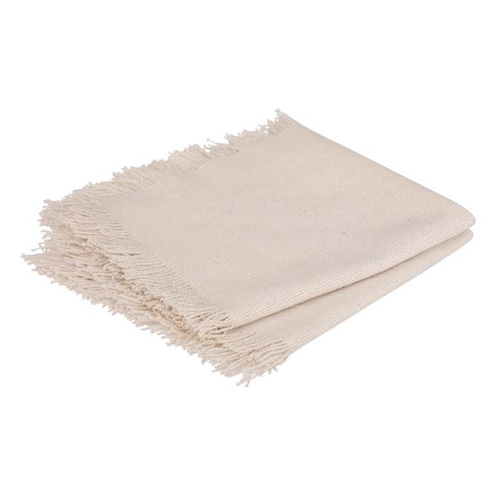 2 serviettes de tables a franges en coton