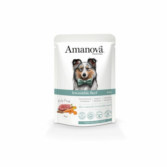 Pâtée chien sans céréales au bœuf amanova 100 g