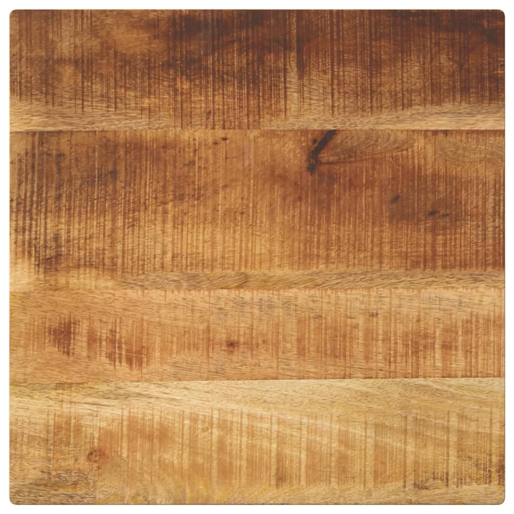 Dessus de table 60x60x3,8 cm carré bois massif de manguier brut