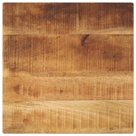Dessus de table 60x60x3,8 cm carré bois massif de manguier brut