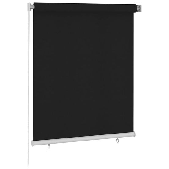 Store roulant d'extérieur 125 (l) x 140 (h) cm noir