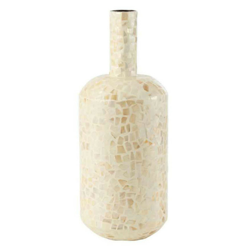 Vase bouteille motif mosaïque 