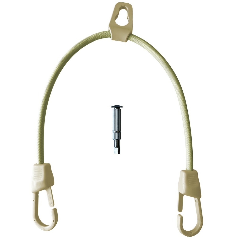 Pack 1 sandow piscine ivoire 8 mm tecplast + 1 piton douille 12mm