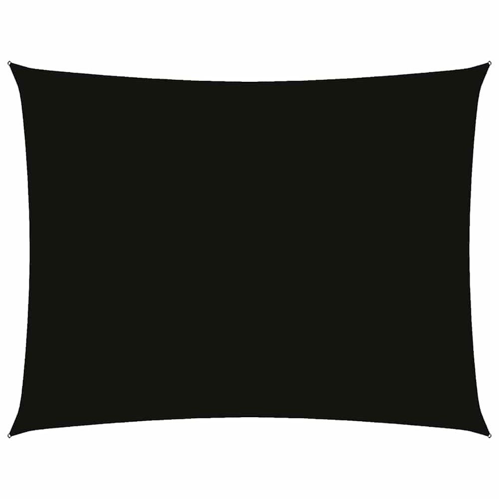 Voile de parasol tissu oxford rectangulaire 3x6 m noir