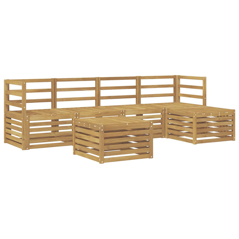 Ensemble de canapés d'extérieur 6 pcs blanc