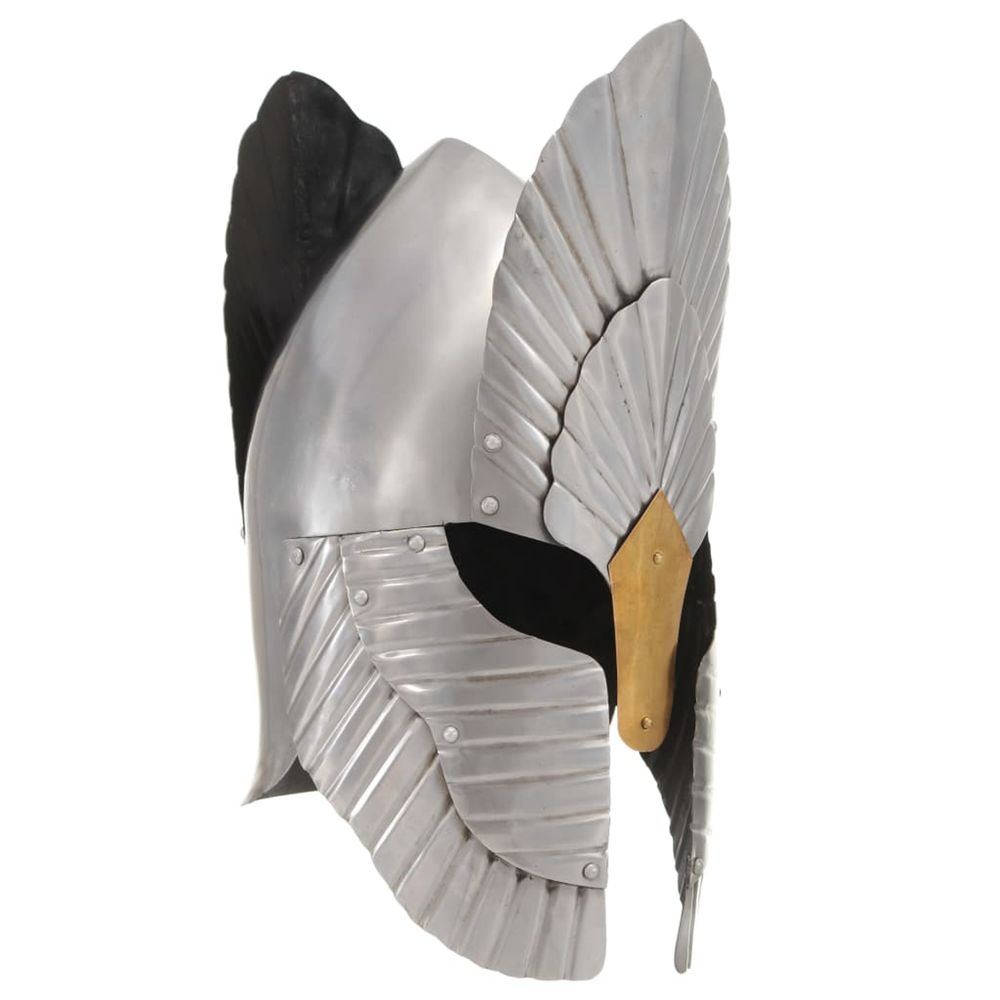 Casque de chevalier médiéval pour gn argenté acier