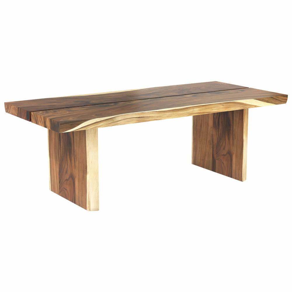 Tanah-table rectangulaire 10 personnes en bois de suar 240 cm