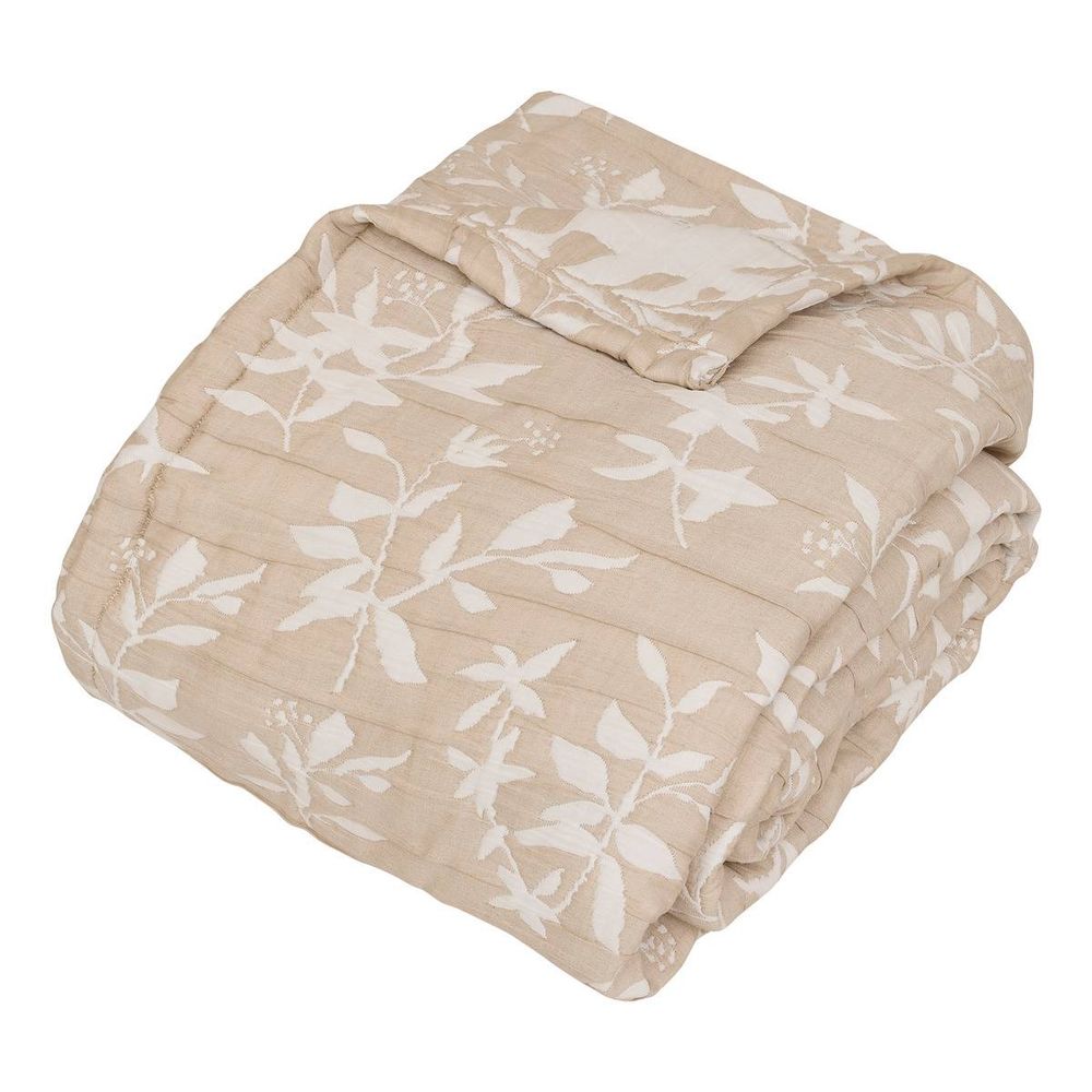 Dessus de lit nuvia beige lin 260x240cm