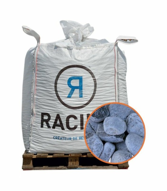 Galet marbre gris nevada 25-40mm, big bag 500 kg - f-pai075