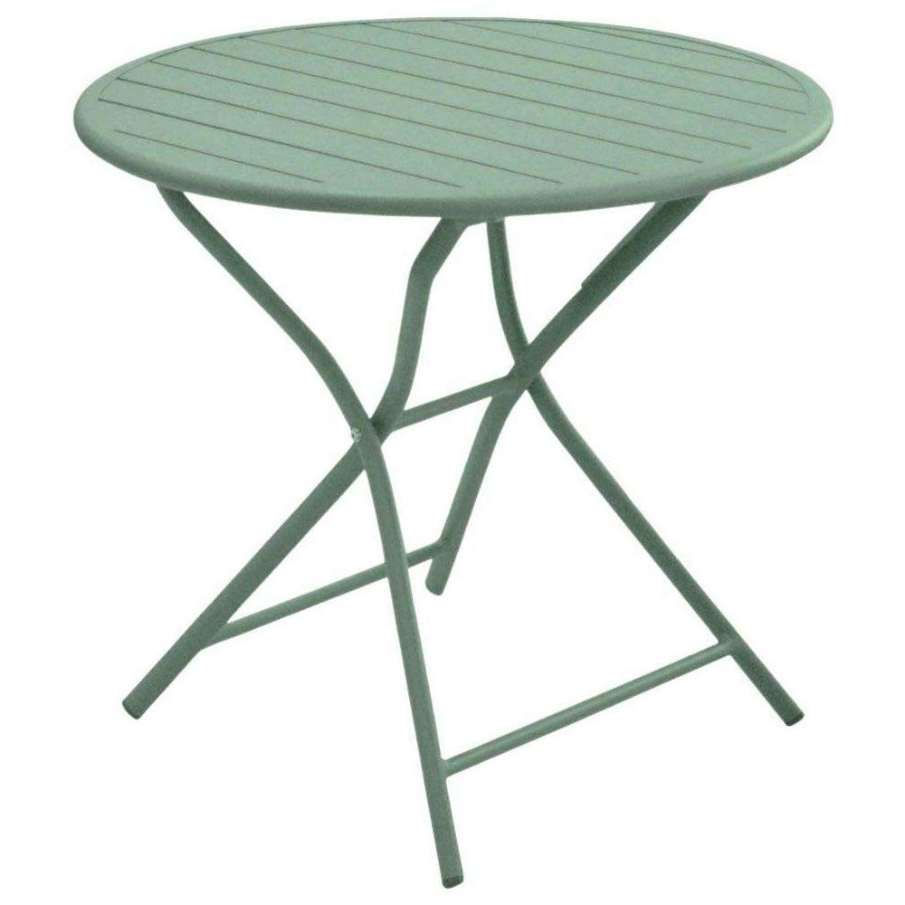Table de jardin ronde en aluminium 2 personnes globe
