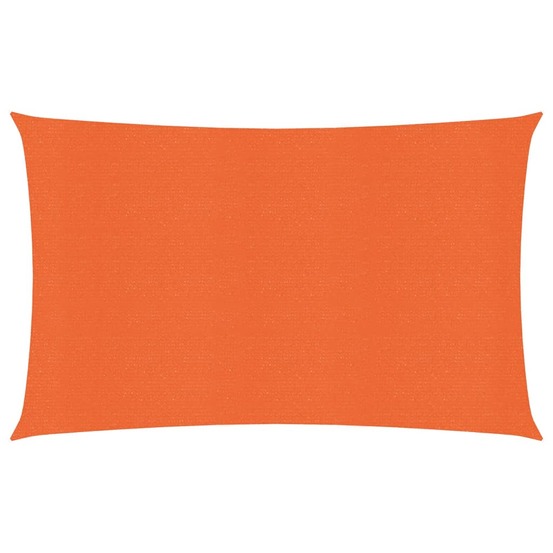 Voile toile d'ombrage parasol 160 g/m² pehd 2 x 4,5 m orange