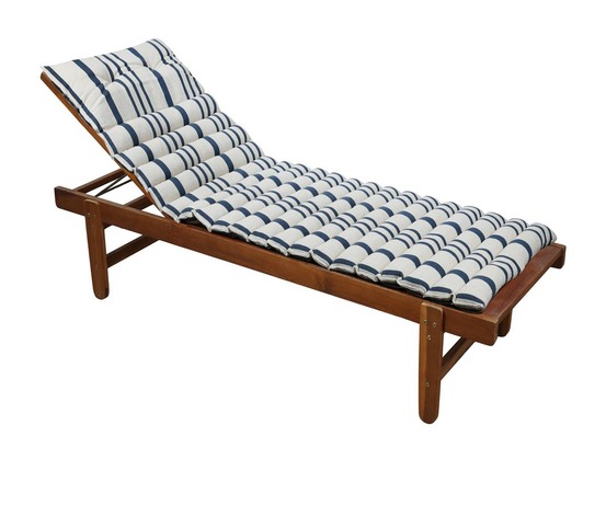 Coussin de sol ou bain de soleil manuel bleu