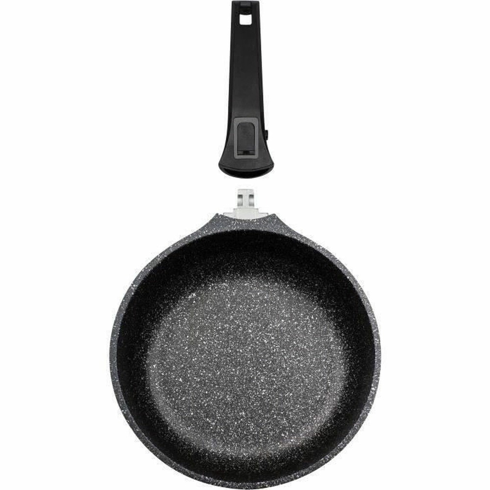 Wok fonte d'aluminium easy click - 28 cm - induction
