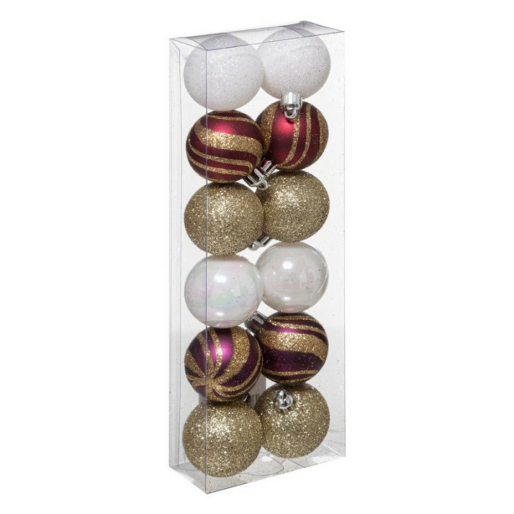 Lot de 12 boules de noël 
