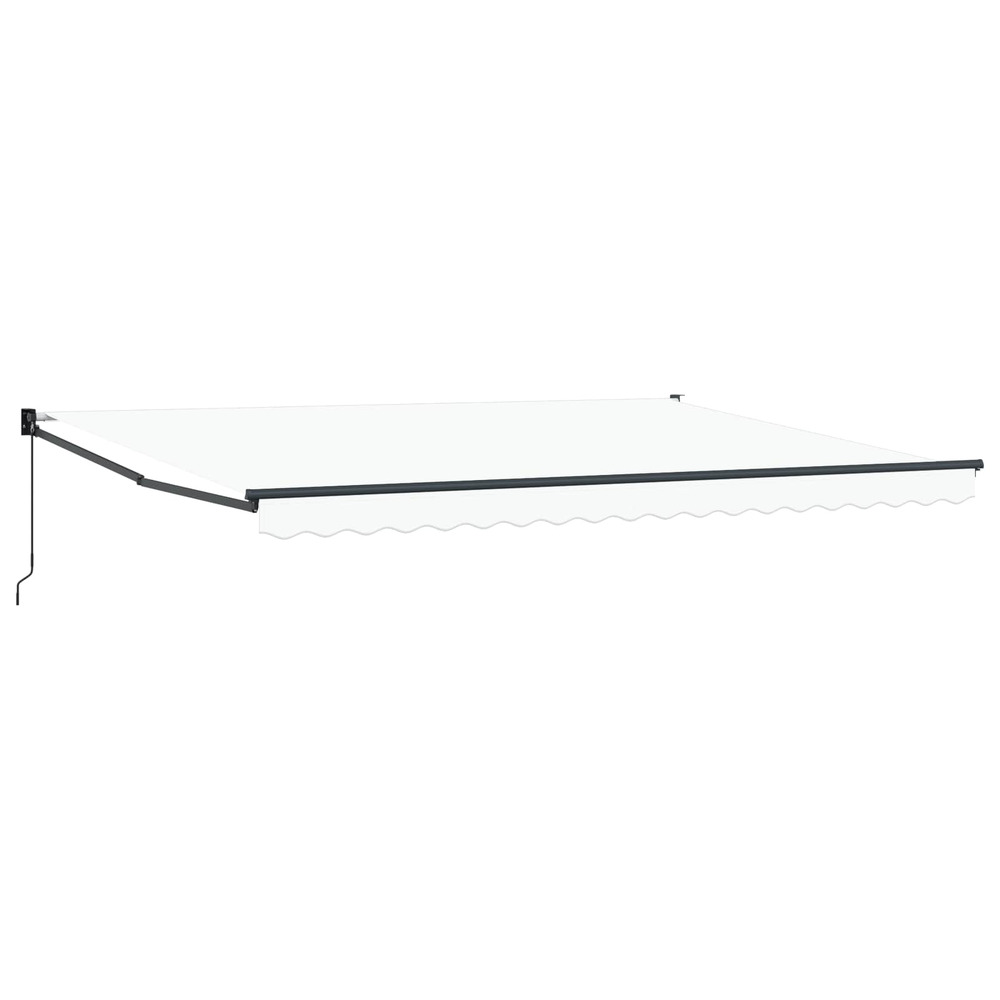 Auvent blanc 450 x 300 x 165 cm polyester et métal