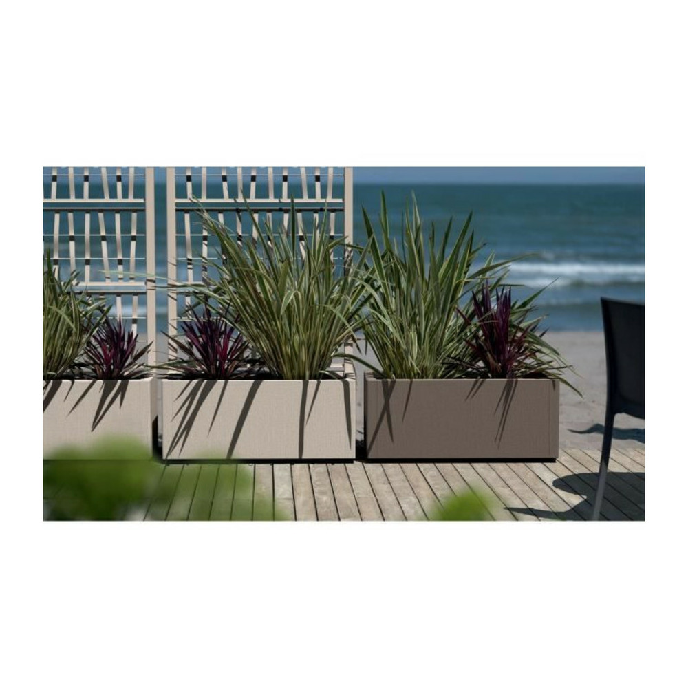 Bac à fleur ethica rectangulaire 80 cm vert