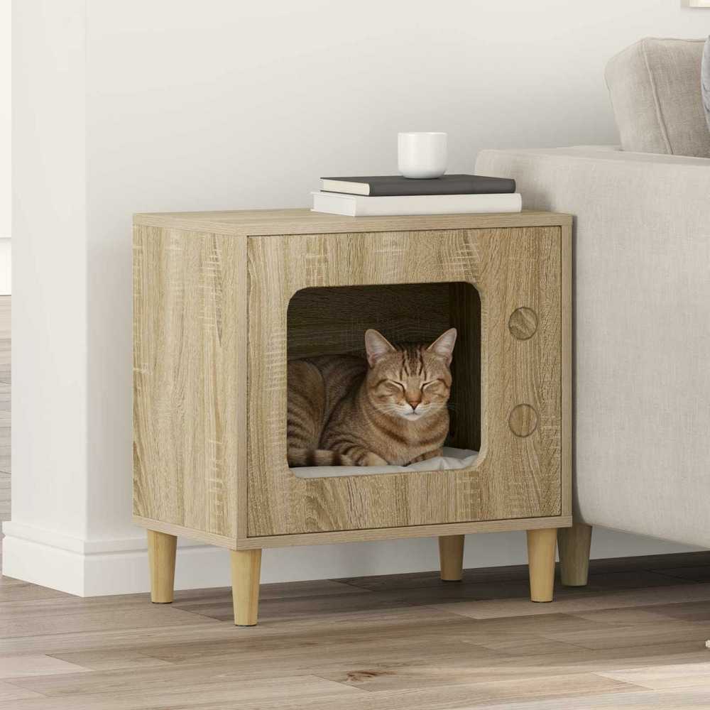 Maison pour chat sonoma 51 x 30 x 52 cm bois d'ingénierie